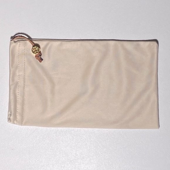 Tory Burch Saffiano Leather Sunglasses Eyeglasses Case Gold Logo with Pouch - Picture 14 of 15